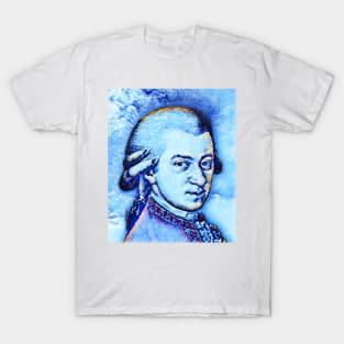 Wolfgang Amadeus Mozart Portrait | Wolfgang Amadeus Mozart Artwork | Wolfgang Amadeus Mozart Painting 13 T-Shirt